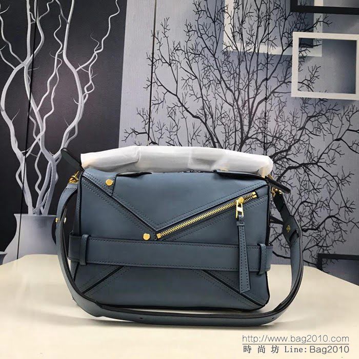 LOEWE羅意威 幾何拼色 原單品質 火遍全世界熱銷款puzzle bag 01137 可折疊 手提肩背斜挎包  jdl1003